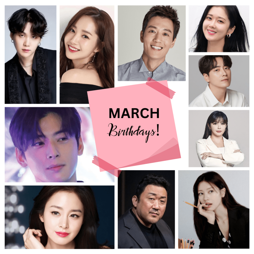 Korean Celebrities Who Celebrate Their Birthdays in March